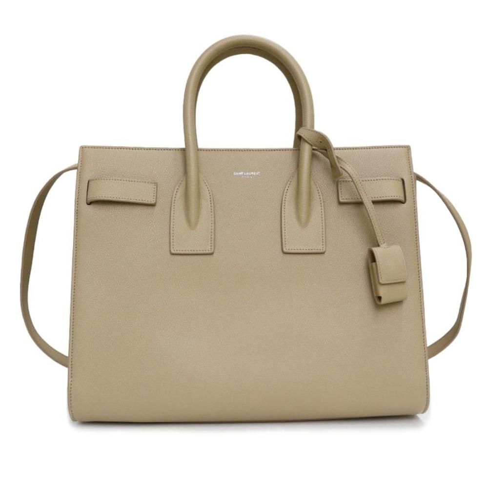 Saint Laurent Jules Small Handbag Shoulder Leather Sea Salt